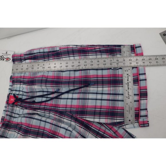 NWT Psycho Bunny Shorts Mens XL Plaid Drawstring Cotton Elastic Waist - Picture 11 of 11